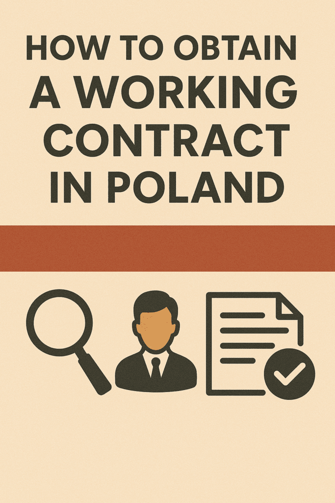how to obtain a working contract in poland as a british citizen